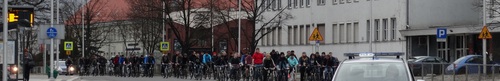 kielce wiadomości Wiosenny przejazd rowerzystów przez Kielce - protestowali prze