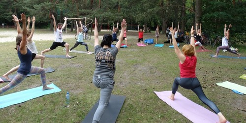 kielce wiadomości Ćwiczyli jogę w lesie (ZDJĘCIA) 