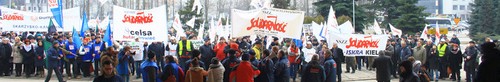 kielce wiadomości Kolejna manifestacja pracowników „Premy” - zdjęcia,video